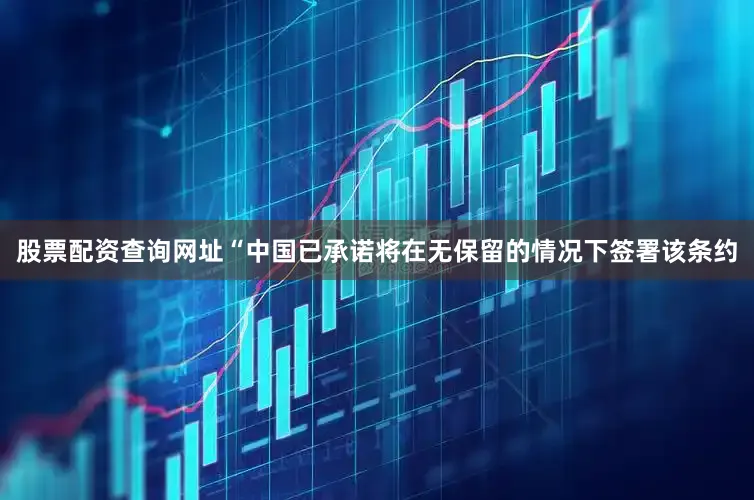 股票配资查询网址“中国已承诺将在无保留的情况下签署该条约