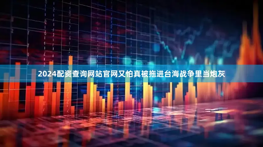 2024配资查询网站官网又怕真被拖进台海战争里当炮灰